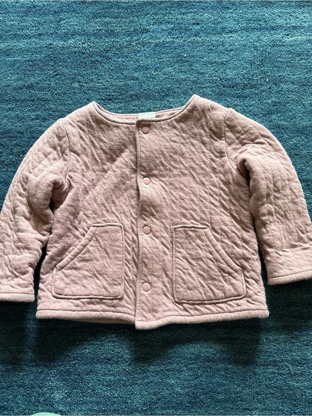 4/$20 Kids Quilted Snap-Front Jacket in Light Purple
